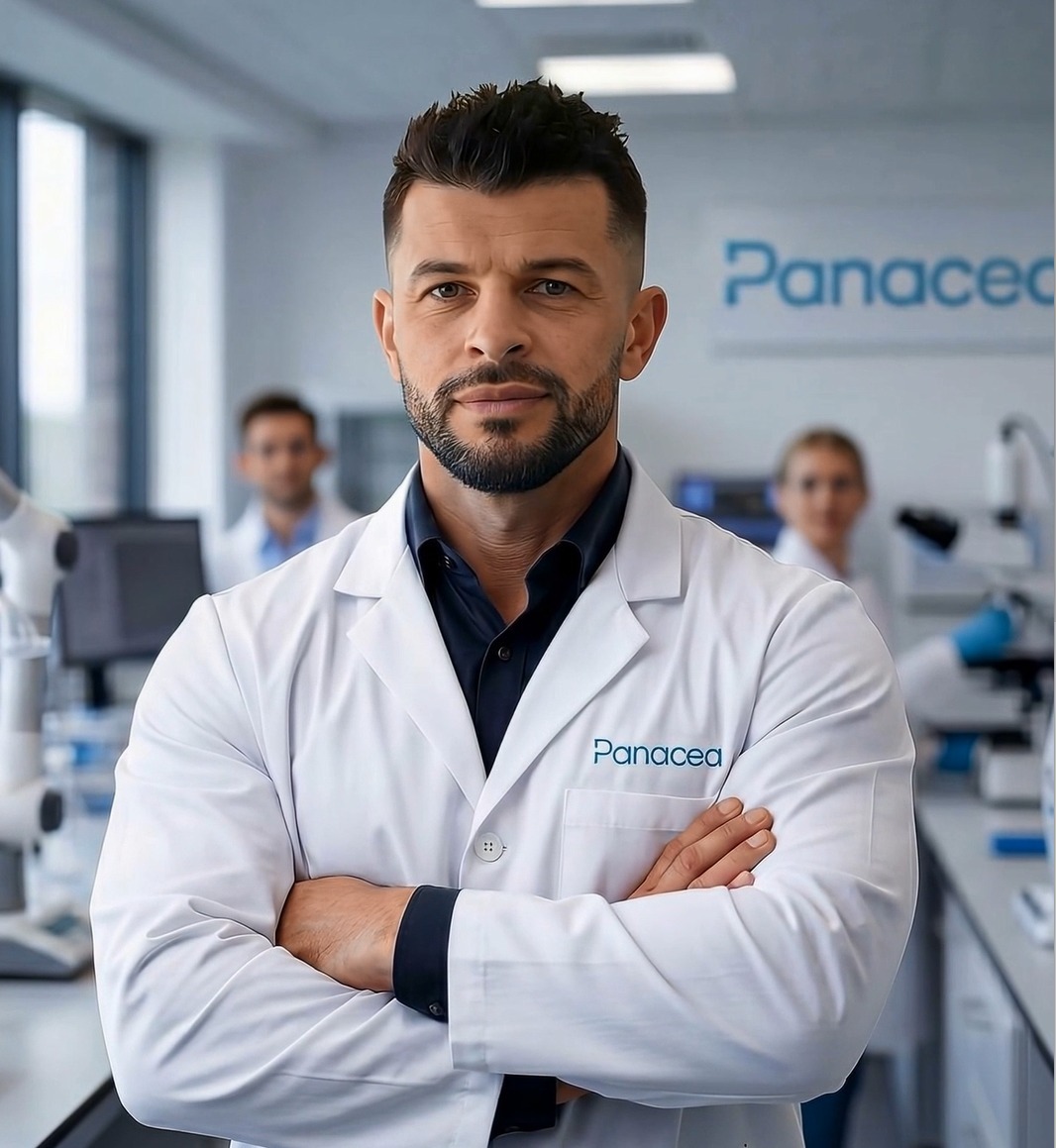 Bogdan Dicoias, founder and scientist at Panacea Bio Chem — the researcher behind the Axopoly limb-regeneration and extracellular-matrix programme